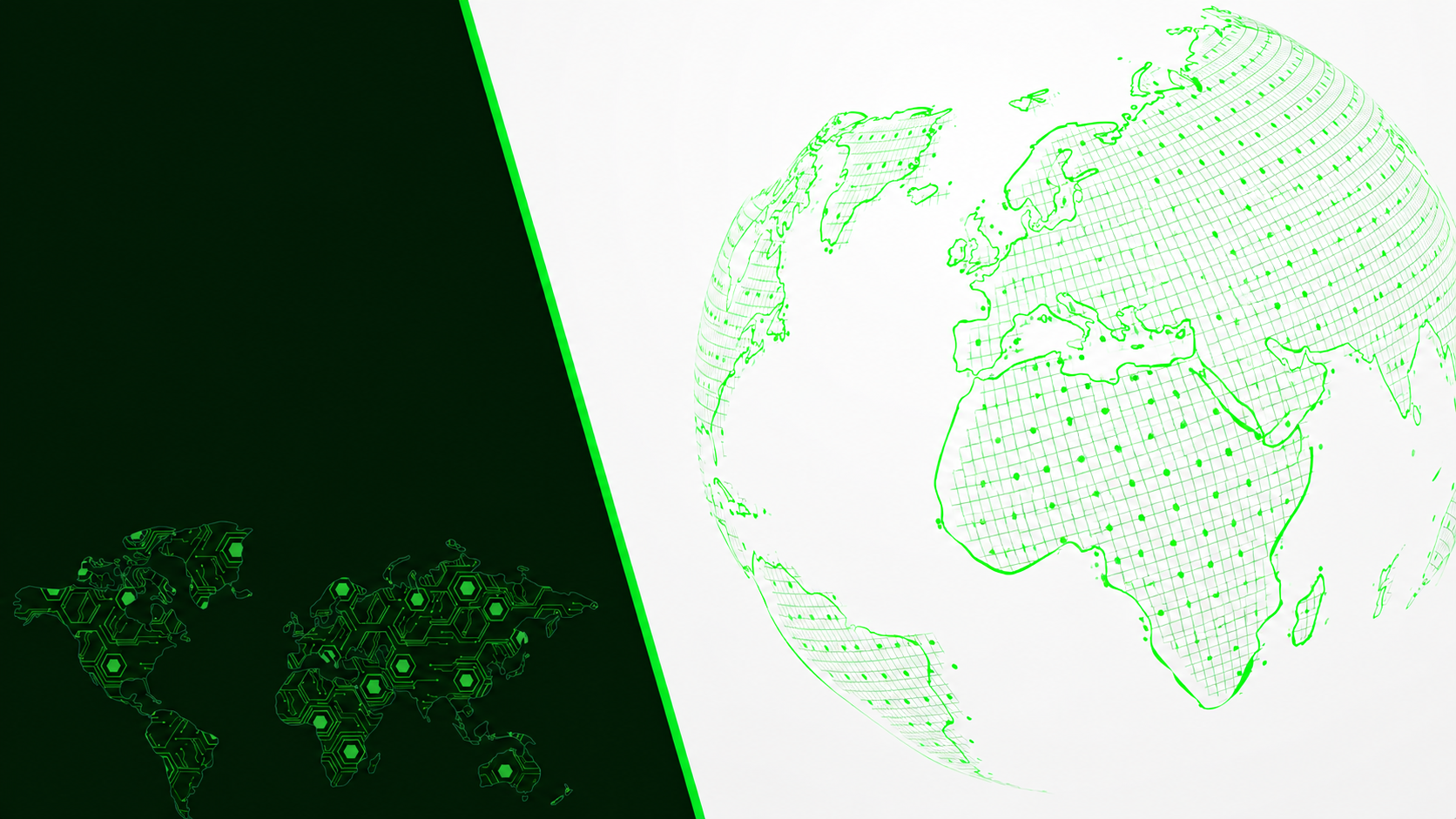 World globe circuit graphic